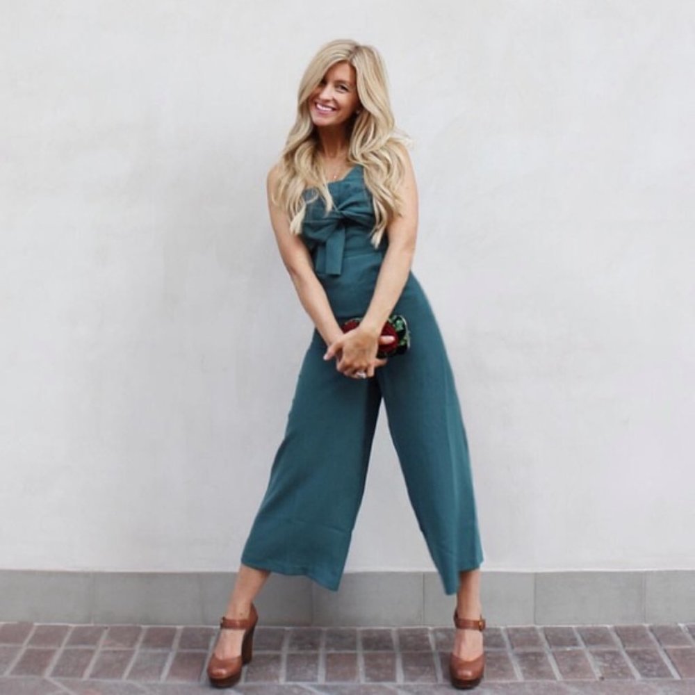 Anthropologie Hailee C Beatty Strapless Jumpsuit